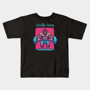 Gorilla Gains Kids T-Shirt